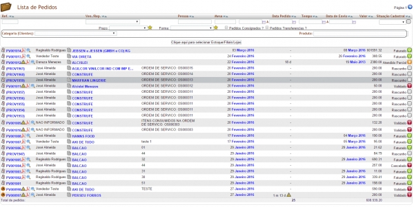 Filtro por categoria de pessoas e produtos na versão 5.64 do APLWeb