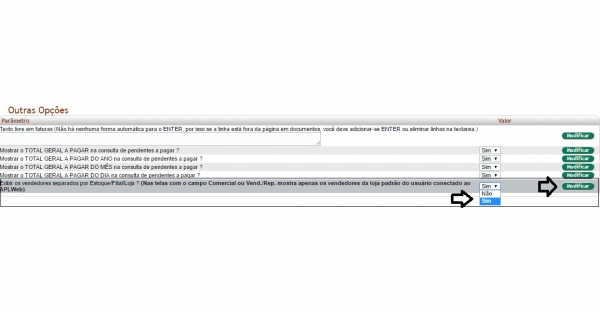 Separando vendedores por loja na versão 6.0 do APLWeb