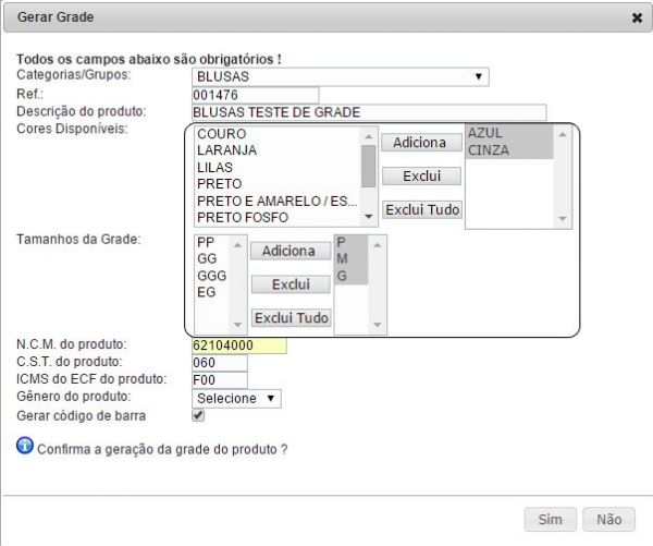 Facilitando a criação de produtos com grades na versão 4.85 do APLWeb