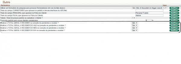 Visualizando total de contas a pagar e a receber na versão 5.94 do APLWeb